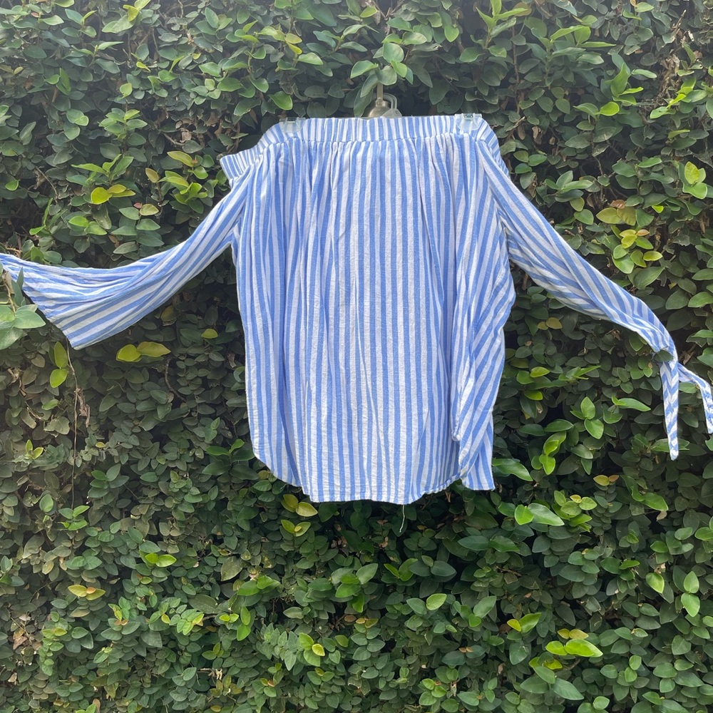 Old Navy Striped off shoulder shirt